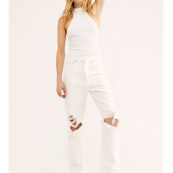 Agolde ‘90s jeans in white out - Picture 2 of 7
